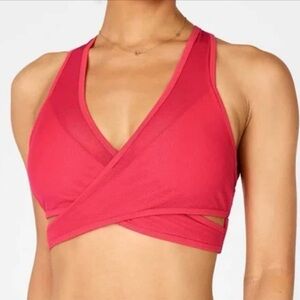 Fabletics Faye Crossover Mesh Sports Bra